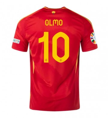 Spanien Dani Olmo #10 Replika Hjemmebanetrøje EM 2024 Kortærmet